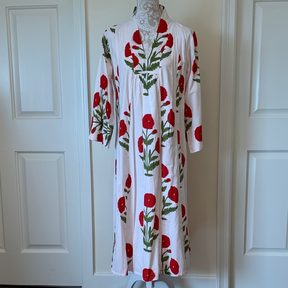 Floral Long Sleeve Midi Dress